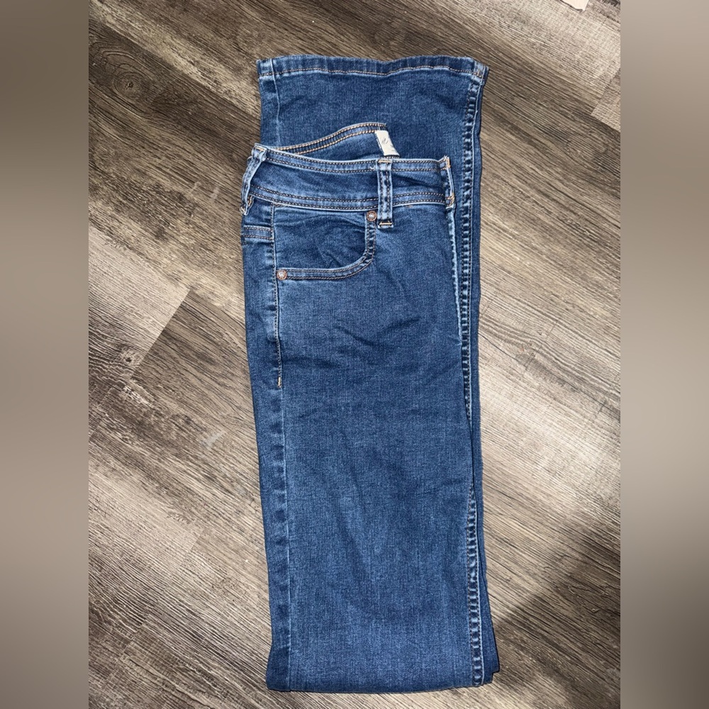 We The Free Free People Women’s Button Fly Flare Jeans Size 27 - Picture 2 of 8
